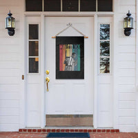 Malcolm X Garden Flag Retro Portrait Black Empowerment Heritage Gift - Wonder Print Shop