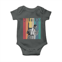 Malcolm X Baby Onesie Retro Portrait Black Empowerment Heritage Gift - Wonder Print Shop