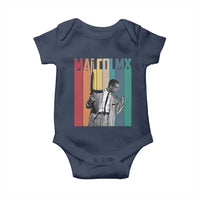 Malcolm X Baby Onesie Retro Portrait Black Empowerment Heritage Gift - Wonder Print Shop