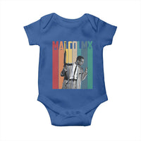 Malcolm X Baby Onesie Retro Portrait Black Empowerment Heritage Gift - Wonder Print Shop