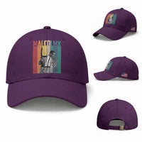 Malcolm X Baseball Cap Retro Portrait Black Empowerment Heritage Gift