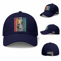 Malcolm X Baseball Cap Retro Portrait Black Empowerment Heritage Gift