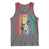 Malcolm X Tank Top Retro Portrait Black Empowerment Heritage Gift - Wonder Print Shop