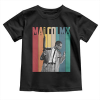 Malcolm X Toddler T Shirt Retro Portrait Black Empowerment Heritage Gift - Wonder Print Shop