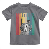 Malcolm X Toddler T Shirt Retro Portrait Black Empowerment Heritage Gift - Wonder Print Shop