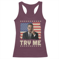 Malcolm X Try Me Racerback Tank Top African American Pride Gift - Wonder Print Shop