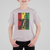 Fight Like Malcolm X T Shirt For Kid African American Pride Gift - Wonder Print Shop