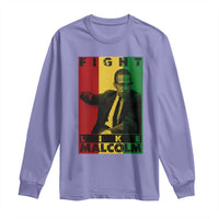 Fight Like Malcolm X Long Sleeve Shirt African American Pride Gift - Wonder Print Shop