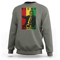 Fight Like Malcolm X Sweatshirt African American Pride Gift - Wonder Print Shop