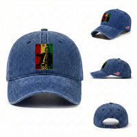 Fight Like Malcolm X Washed Cotton Baseball Cap African American Pride Gift