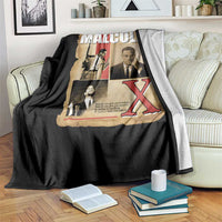 Malcolm X Quote Throw Blanket Nobody Can Give You Freedom Take It - Wonder Print Shop