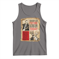 Education Is The Passport To The Future Malcolm X Wisdom Tank Top - Wonder Print Shop