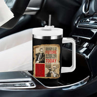 Education Is The Passport To The Future Malcolm X Wisdom Tumbler With Handle - Wonder Print Shop