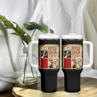 Education Is The Passport To The Future Malcolm X Wisdom Tumbler With Handle - Wonder Print Shop