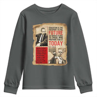 Education Is The Passport To The Future Malcolm X Wisdom Youth Sweatshirt - Wonder Print Shop