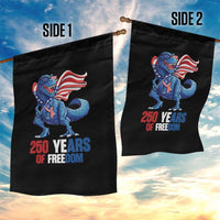 Funny Patriotic Dinosaur Garden Flag 250 Years Of Freedom