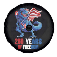 Funny Patriotic Dinosaur Spare Tire Cover 250 Years Of Freedom