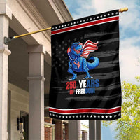 Funny Patriotic Dinosaur Garden Flag 250 Years Of Freedom