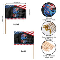 Funny Patriotic Dinosaur Patriotic Handheld Flag 250 Years Of Freedom