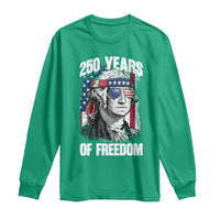 George Washington Founding Father Long Sleeve Shirt 250 Years Of Freedom