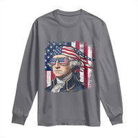 George Washington Patriotic Long Sleeve Shirt USA 250th Anniversary