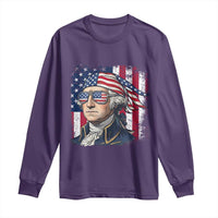 George Washington Patriotic Long Sleeve Shirt USA 250th Anniversary