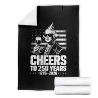 Funny George Washington Cheers To 250 Years Throw Blanket