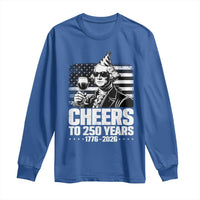 Funny George Washington Cheers To 250 Years Long Sleeve Shirt