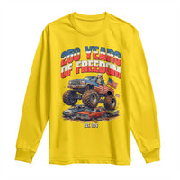 Funny George Washington Monster Truck Long Sleeve Shirt America 250th Anniversary