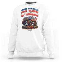 Funny George Washington Monster Truck Sweatshirt America 250th Anniversary