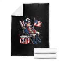 Proud American George Washington Patriotic Throw Blanket