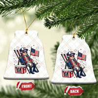 Proud American George Washington Patriotic Ceramic Ornament
