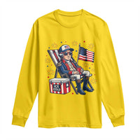 Proud American George Washington Patriotic Long Sleeve Shirt