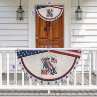 Proud American George Washington USA 250th Anniversary Patriotic Fan Flag
