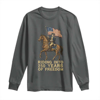 George Washington Long Sleeve Shirt Riding Into 250 Years Of Freedom