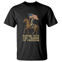 George Washington T Shirt Riding Into 250 Years Of Freedom
