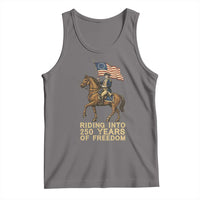 George Washington Tank Top Riding Into 250 Years Of Freedom