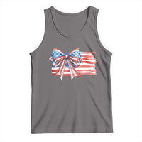 Patriotic American Flag Bow Tank Top Gift For Women