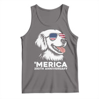Merica Golden Retriever Lover Tank Top 250th Anniversary Gift