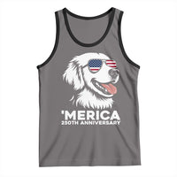 Merica Golden Retriever Lover Tank Top 250th Anniversary Gift