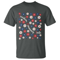 Freedom Democracy Truth T Shirt Patriotic Floral