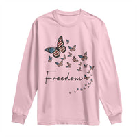Butterfly Of Freedom American Pride Long Sleeve Shirt