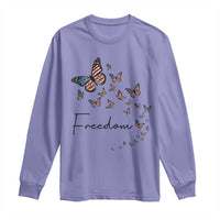 Butterfly Of Freedom American Pride Long Sleeve Shirt