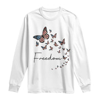 Butterfly Of Freedom American Pride Long Sleeve Shirt