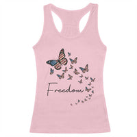 Butterfly Of Freedom American Pride Racerback Tank Top