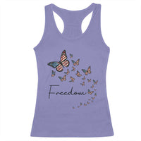 Butterfly Of Freedom American Pride Racerback Tank Top