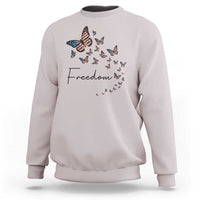 Butterfly Of Freedom American Pride Sweatshirt