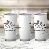 Butterfly Of Freedom American Pride Tumbler Cup