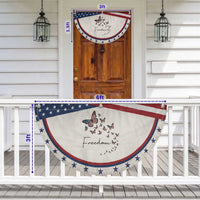 Butterfly Of Freedom American Pride Patriotic Fan Flag