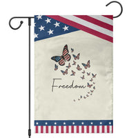 Butterfly Of Freedom American Pride Garden Flag
